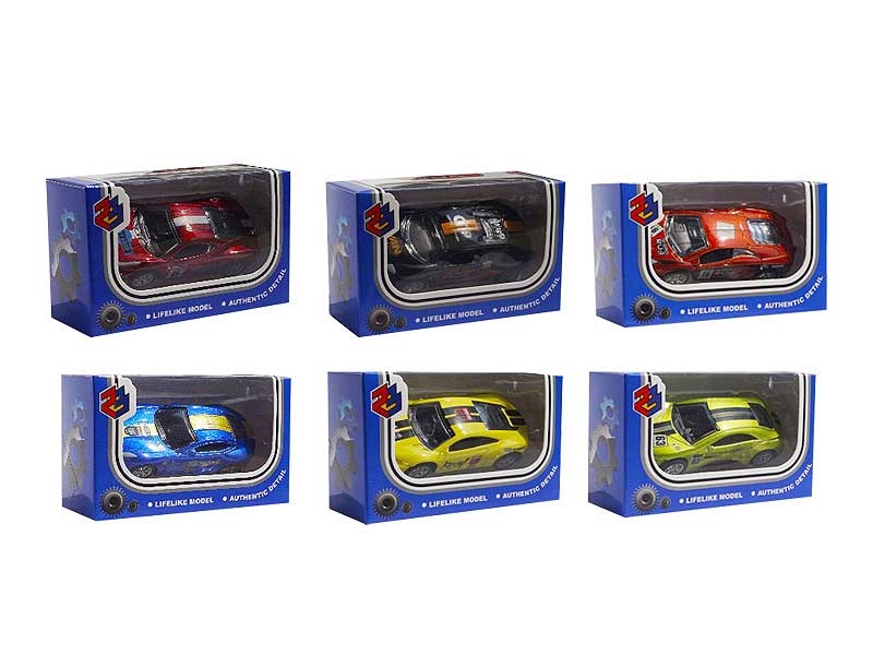 1:50 Die Cast Racing Car Pull Back(6S6C) toys