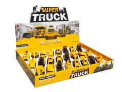 1:55 Die Cast Construction Truck Pull Back(24in1)