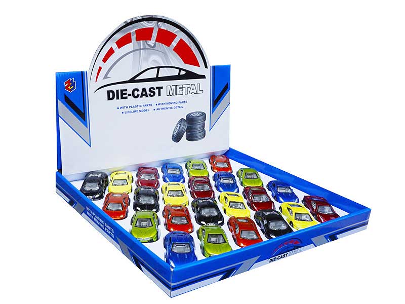 1:50 Die Cast Car Pull Back(24in1) toys