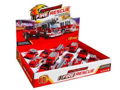 1:55 Die Cast Fire Engine Pull Back(12in1)