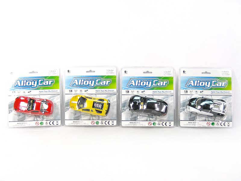 Die Cast Car Pull Back W/L(4S) toys