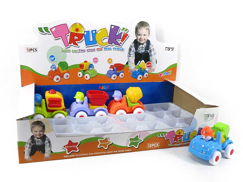 Pull Back Construction Truck(12in1) toys