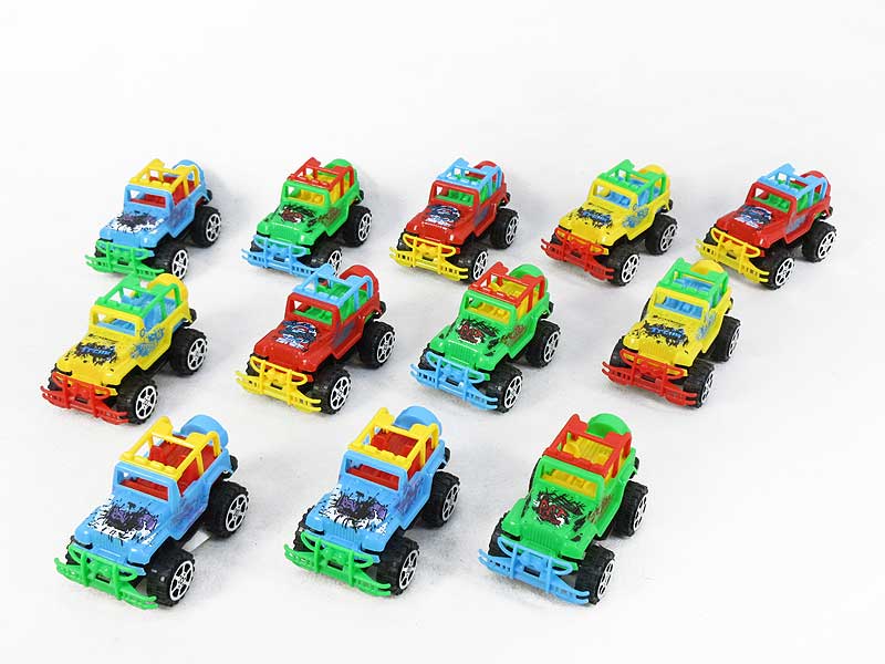 Pull Back Jeep (12in1) toys