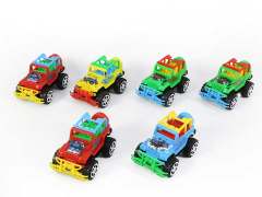 Pull Back Jeep(6in1) toys