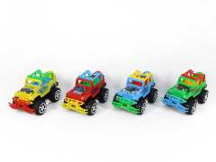 Pull Back Jeep(4C) toys