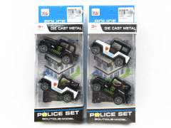 Die Cast Jeep Pull Back(2in1)