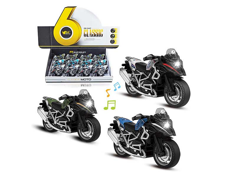 1:14 Die Cast Motorcycle Pull Back W/L_M(12in1) toys