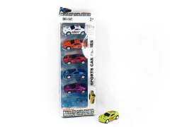 1:72 Die Cast Sports Car Pull Back(6in1)