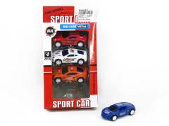 1:72 Die Cast Sports Car Pull Back(4in1)