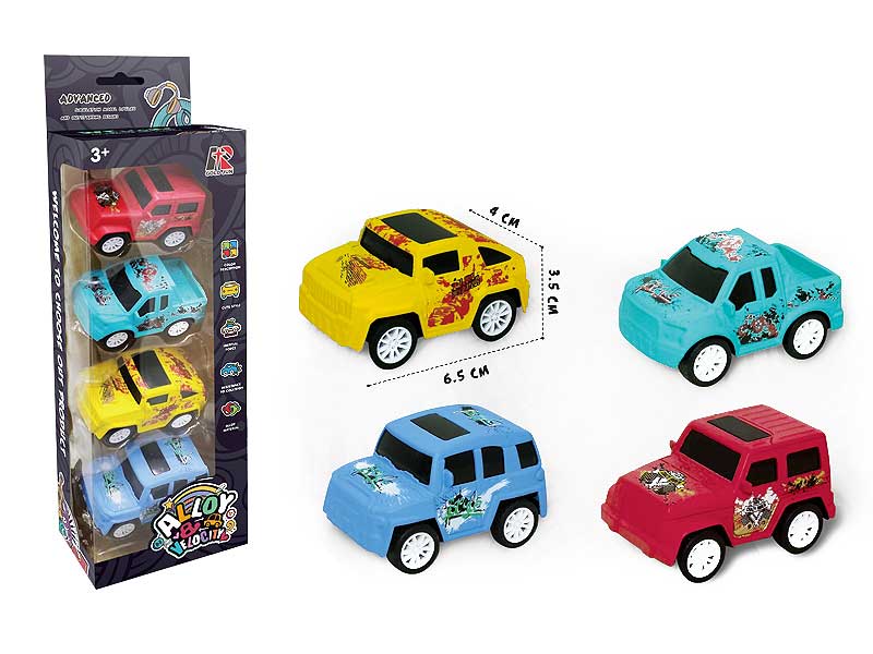 Die Cast Car Pull Back(4in1) toys