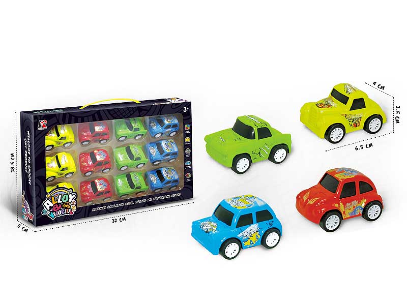 Die Cast Car Pull Back(12in1) toys