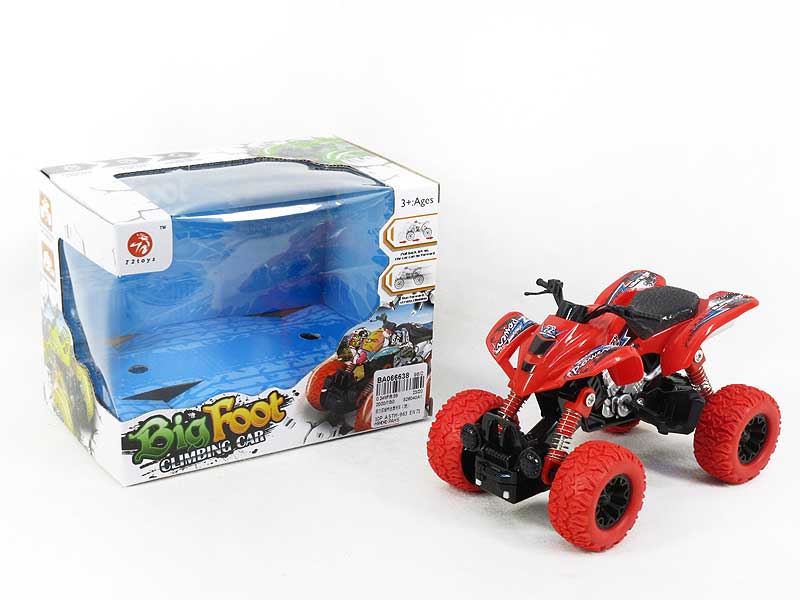 Pull Back 4Wd Stunt Motorcycle(3C) toys