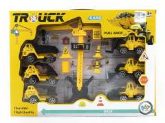 Pull Back Construction Truck Set(6in1)
