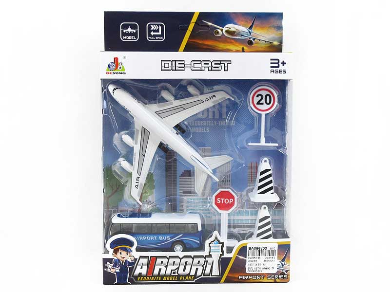 Die Cast Airplane Set Pull Back(3C) toys