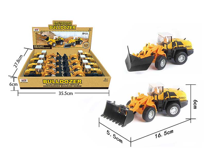 Die Cast Construction Truck Pull Back(8in1) toys