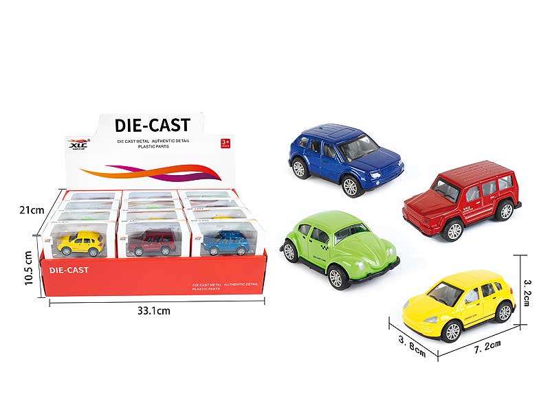 Die Cast Racing Car Pull Back(24in1) toys