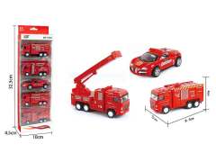 Die Cast Fire Engine Pull Back(5in1)
