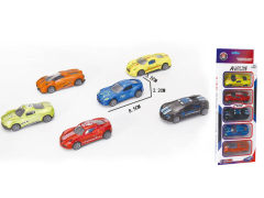 1:50 Die Cast Racing Car Pull Back(5in1)