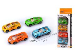 1:50 Die Cast Racing Car Pull Back(4in1)