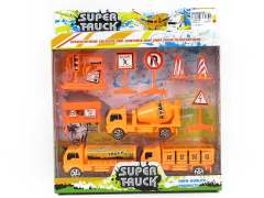 Pull Back Construction Truck Set(3in1)