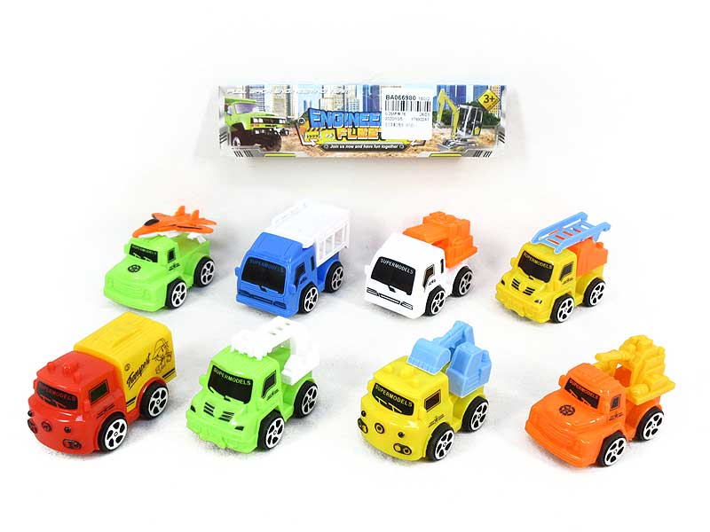Pull Back Truck (8in1) toys