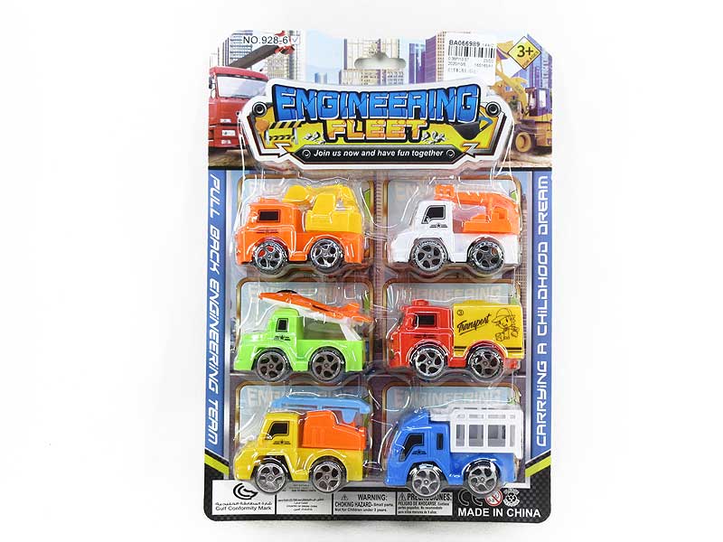 Pull Back Truck(6in1) toys