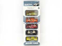 1:50 Die Cast Sports Car Pull Back(5in1)