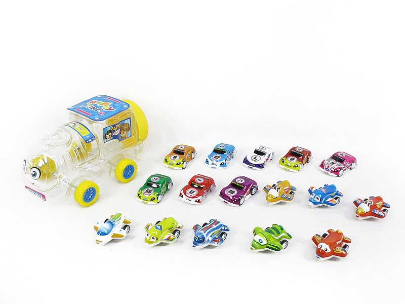 Pull Back Car & Pull Back Airplane(16in1) toys