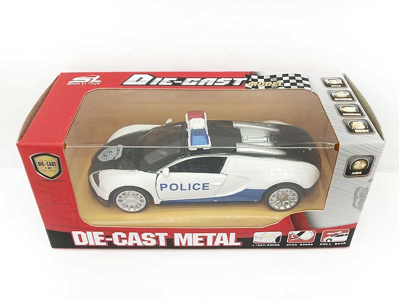 Die Cast Police Car Pull Back(3C) toys