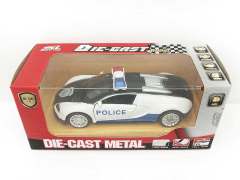 Die Cast Police Car Pull Back(3C)