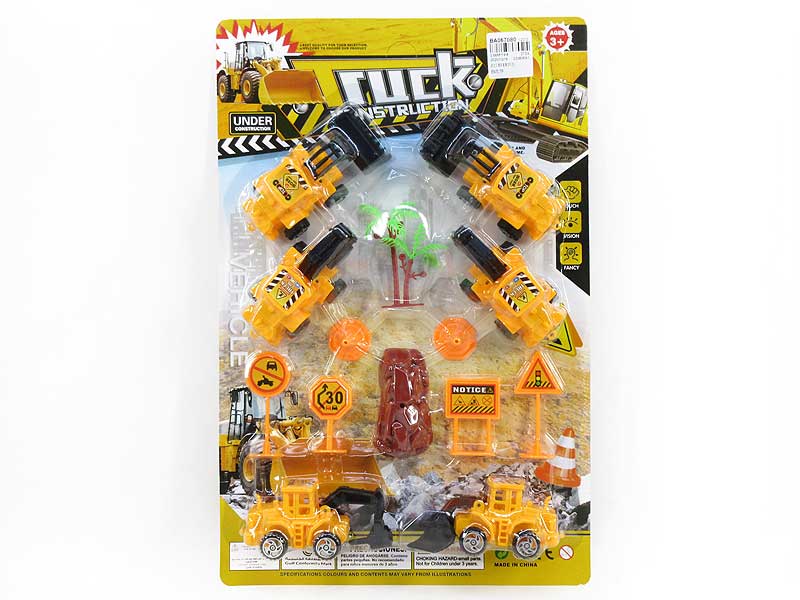 Pull Back Construction Truck Set(6in1) toys