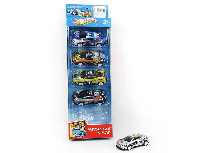 Die Cast Car Pull Back(5in1) toys