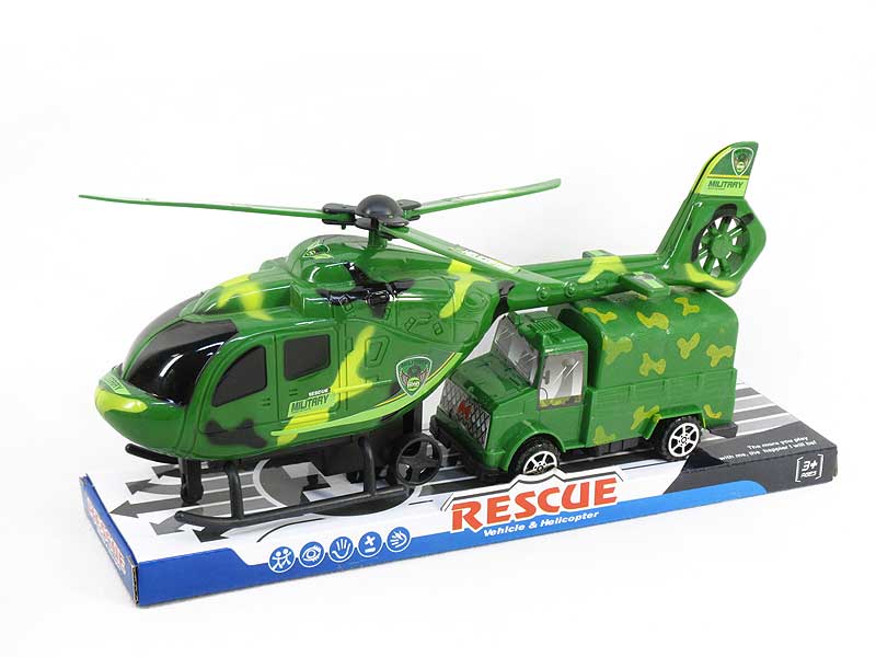 Pull Back Helicopter & Free Wheel Car toys