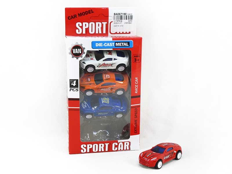 Die Cast Car Pull Back(4in1) toys