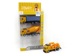 1:64 Die Cast Construction Truck Pull Back(3in1)