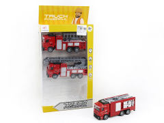 1:64 Die Cast Fire Engine Pull Back(3in1)