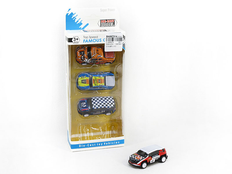 Pull Back Cross-country Car(4in1) toys