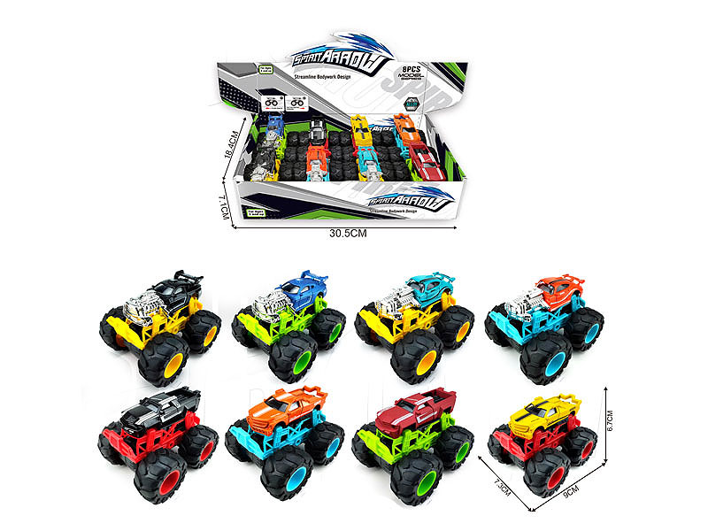 Die Cast Cross-country Car Pull Back(8in1) toys