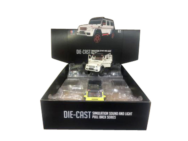 1:24 Die Cast Car Pull Back W/L_S(6in1) toys