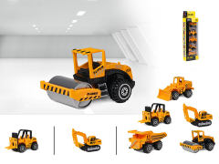 1:64 Die Cast Construction Truck Pull Back(5in1)