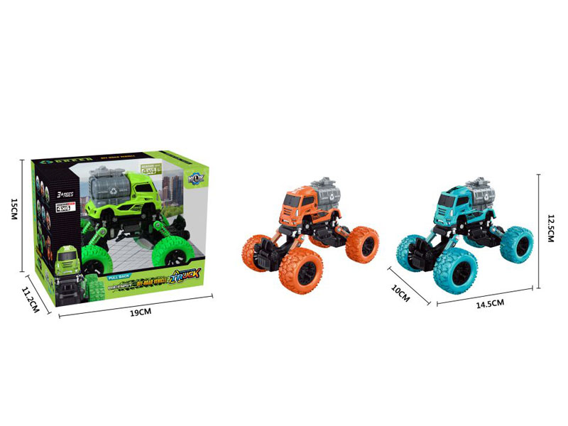 Die Cast Sanitation Truck Pull Back(3C) toys