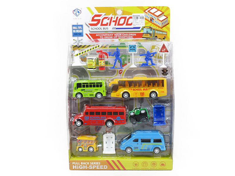 Pull Back Bus Set toys