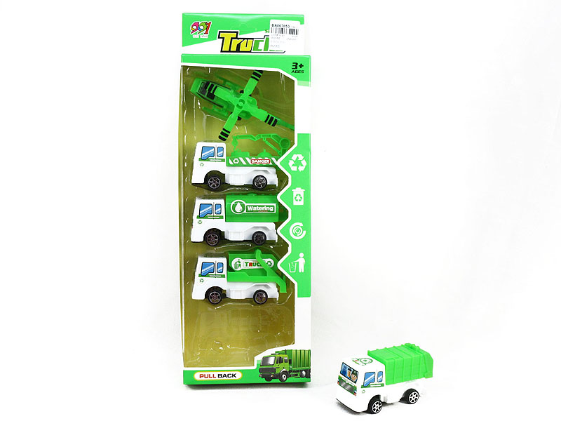 Pull Back Sanitation Car (5in1) toys