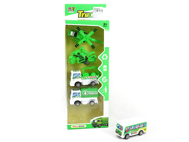 Pull Back Sanitation Car (5in1) toys