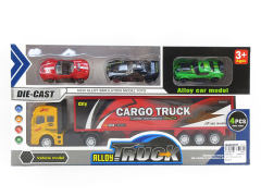 Die Cast Container Pull Back & Die Cast Sports Car Free Wheel