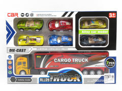 Die Cast Container Pull Back & Die Cast Sports Car Pull Back