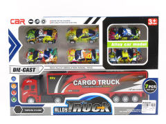Die Cast Container Pull Back & Pull Back Racing Car