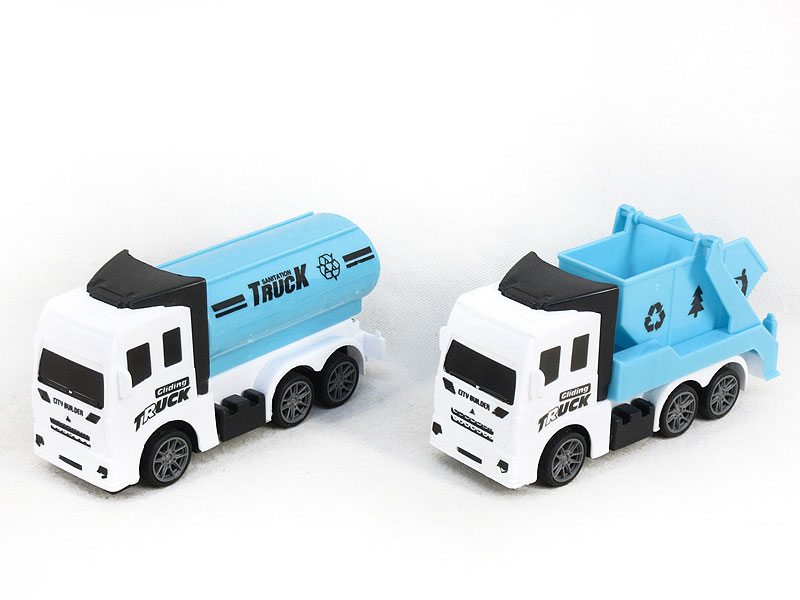 Pull Back Sanitation Truck(2S) toys