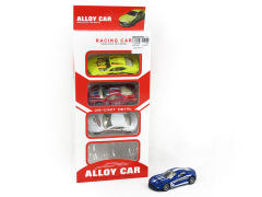 1:50 Die Cast Sports Car Pull Back(4in1)