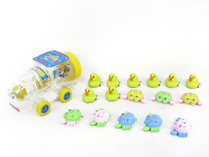 Pull Back Crab & Pull Back Duck(16in1) toys